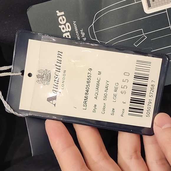 NWT Large Aquascutum Packable Trench Light Jacket - Picture 5 of 11